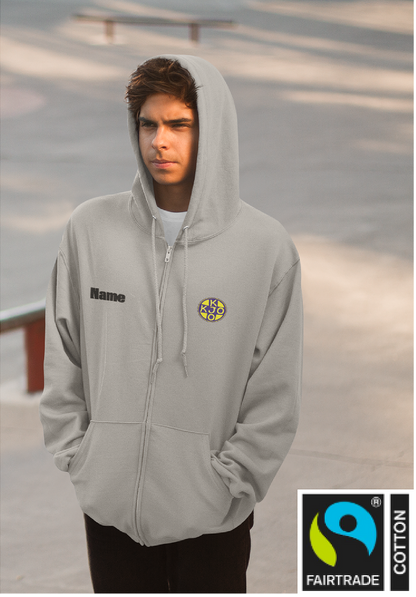 KJO Zip Hoodie mit dem großen Logo Herren ÖKO