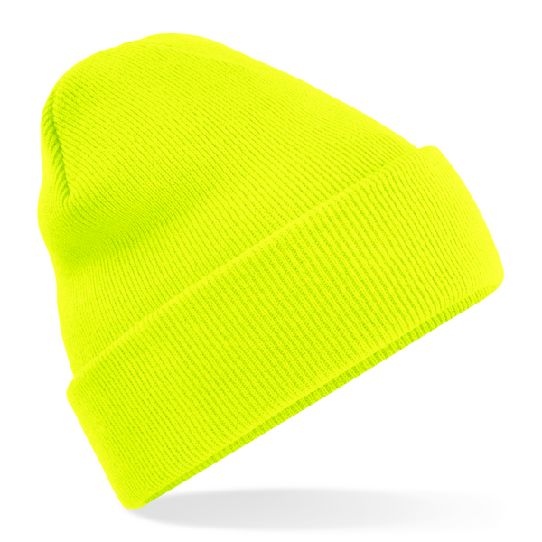CB45b Kindermütze in Fluorescent Yellow ohne Vereinslogo