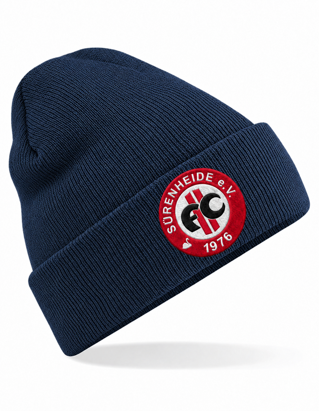 FC Sürenheide Mütze French Navy – Logoposition wie Heather Grey