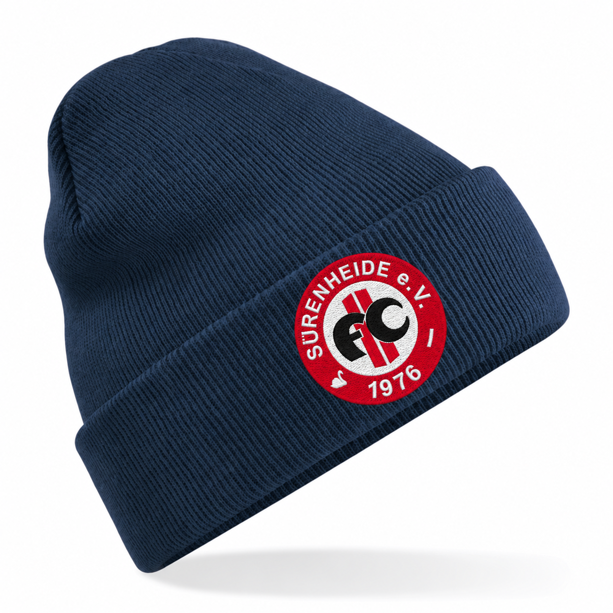 FC Sürenheide Kindermütze in French Navy mit mehrfarbigem Stickwappen