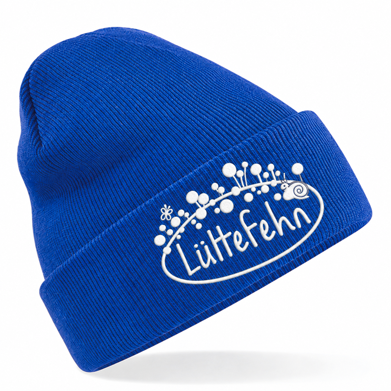Kita Lüttefehn Mütze in Bright Royal mit weißem Sticklogo