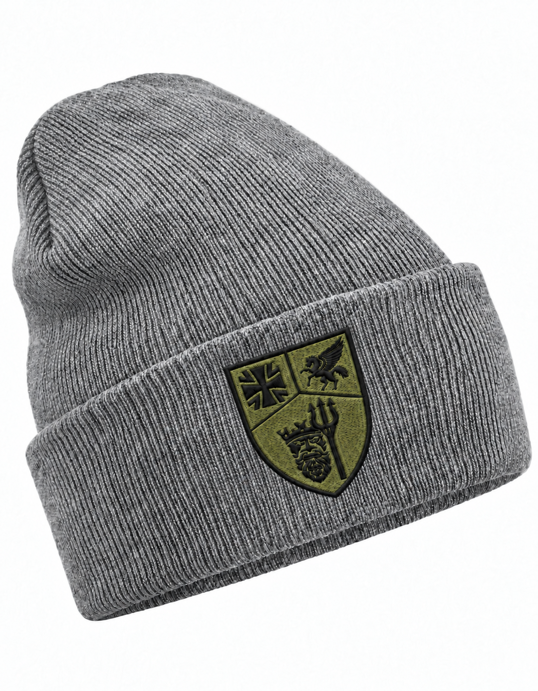 Kompanie 2-LogBtl 161 Heather Grey – Wappen 5 Grad im Uhrzeigersinn gedreht