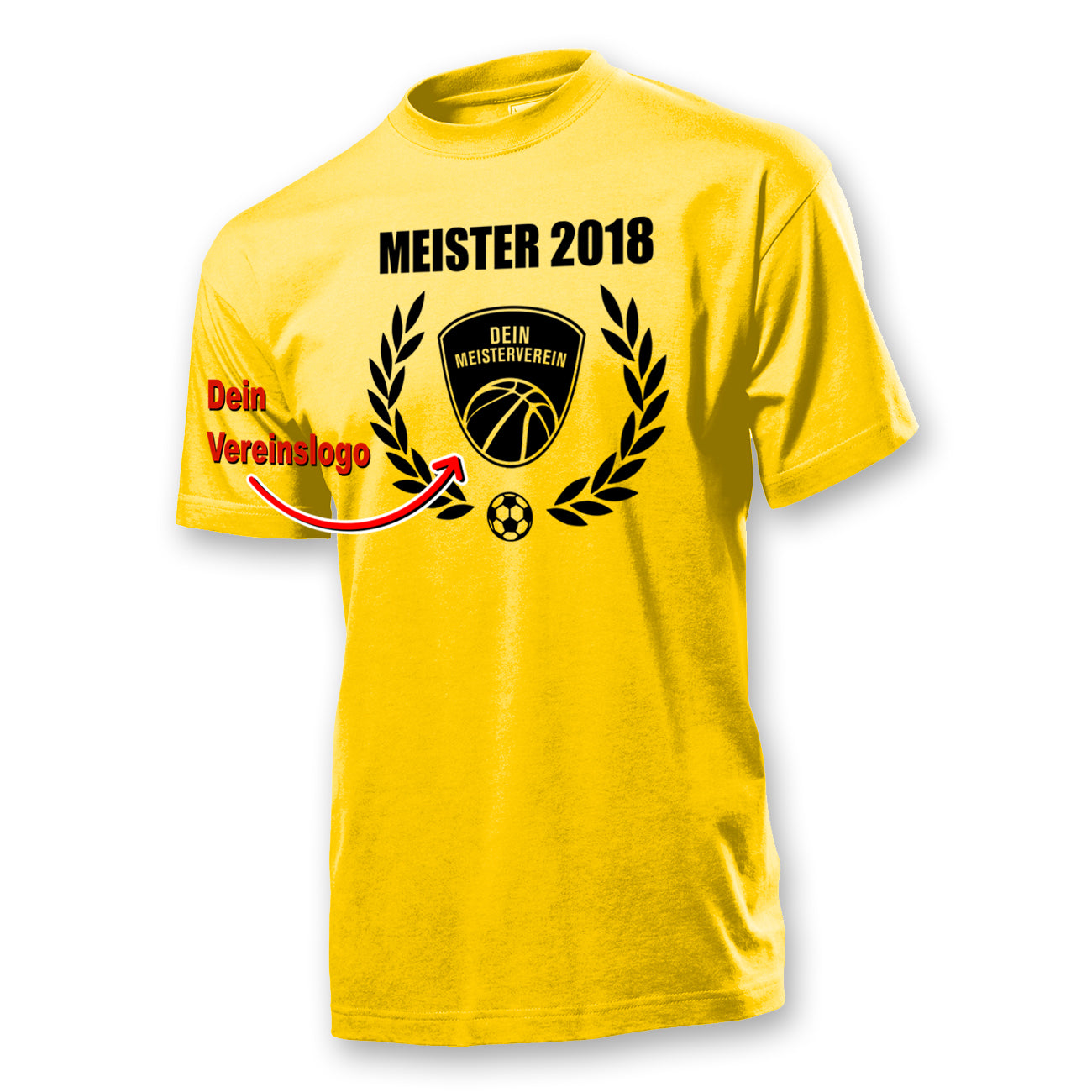 Lorbeerkranz und Dein Vereinsemblem Männer