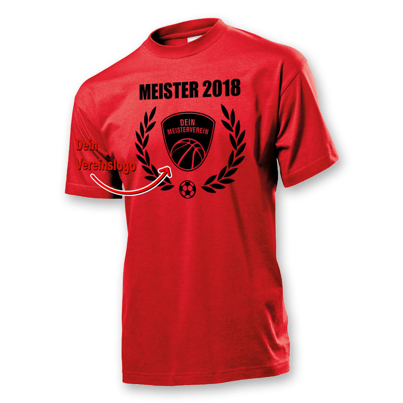 Lorbeerkranz und Dein Vereinsemblem Männer