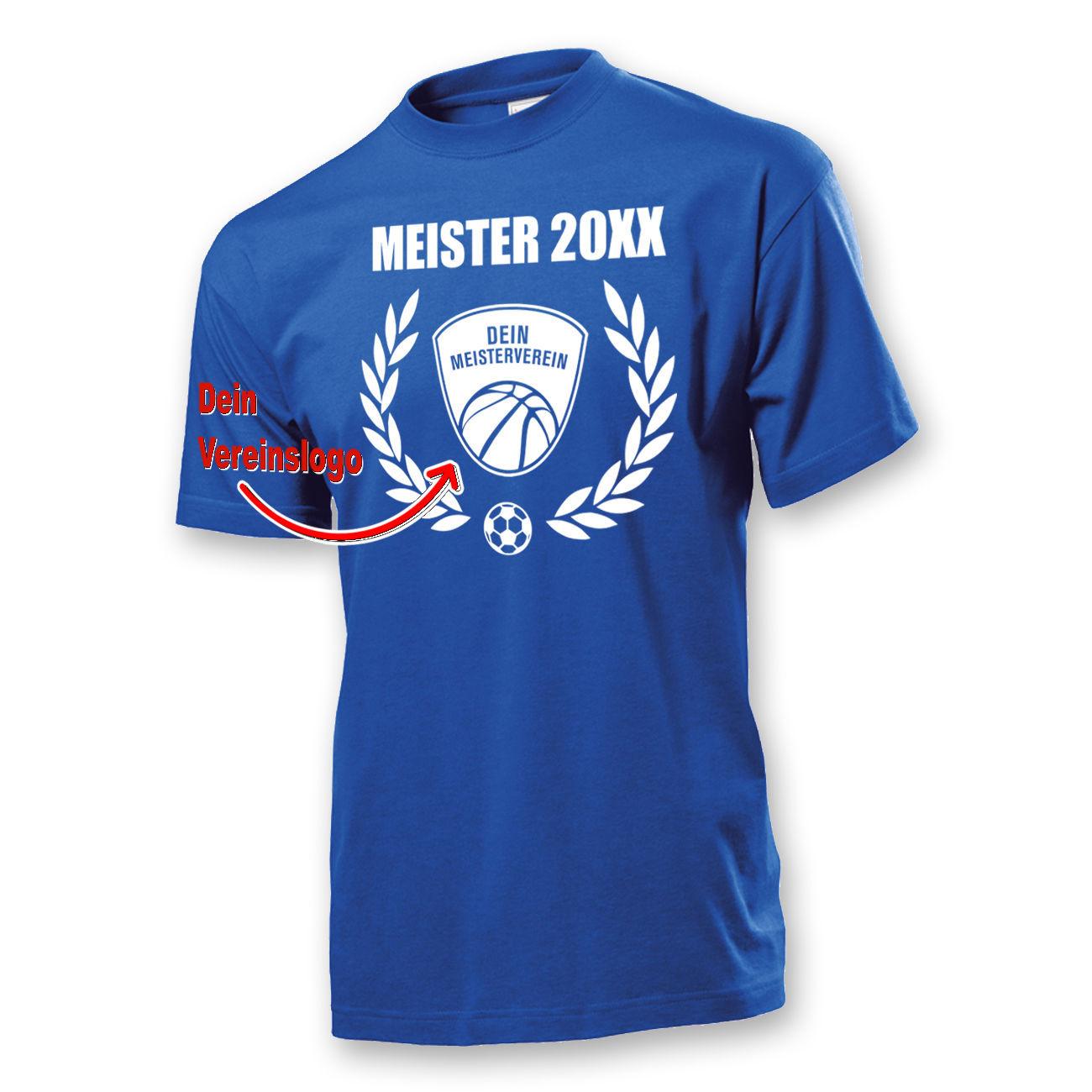 Lorbeerkranz und Dein Vereinsemblem Männer