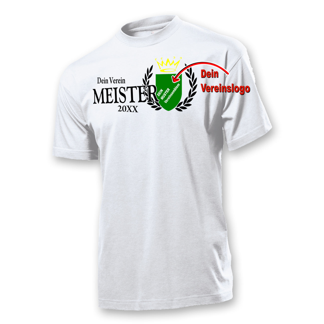 Meistershirt mit Kranz und Krone Männer