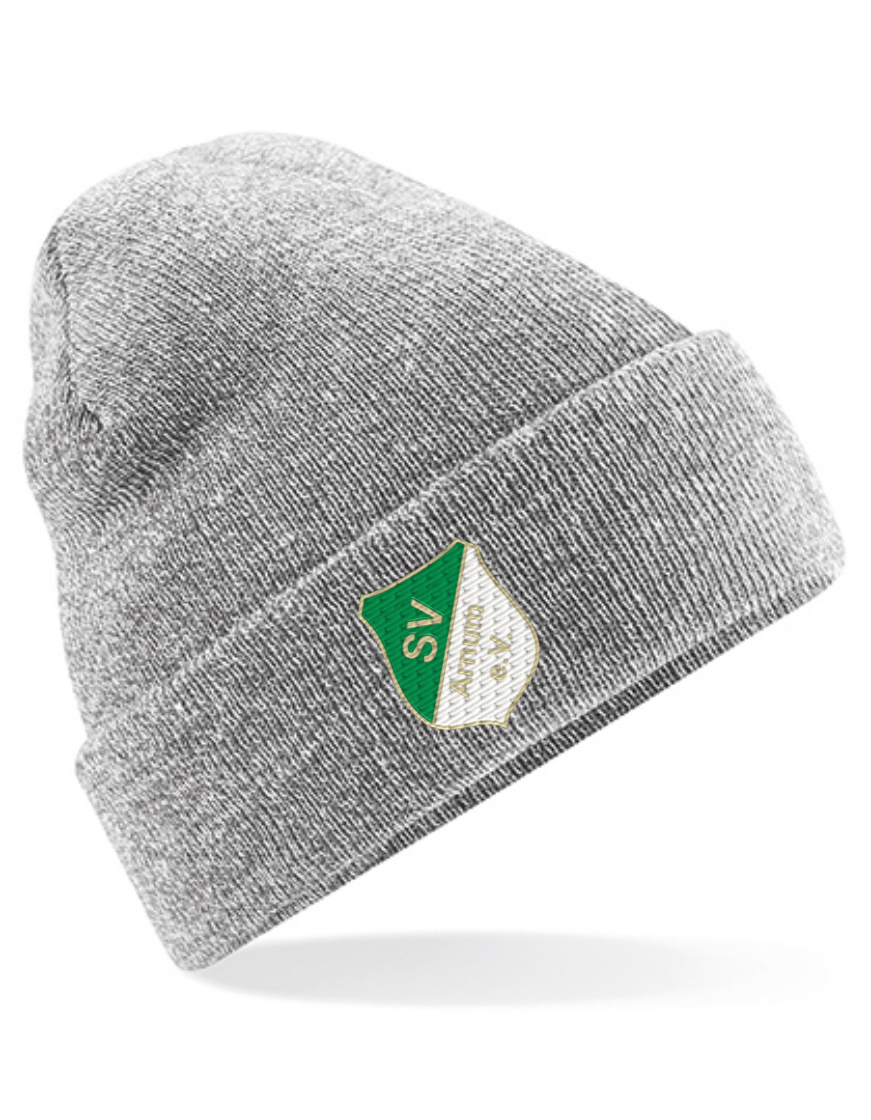 SV Arnum Mütze Heather Grey mit mittig auf der Krempe gesticktem Originalwappen