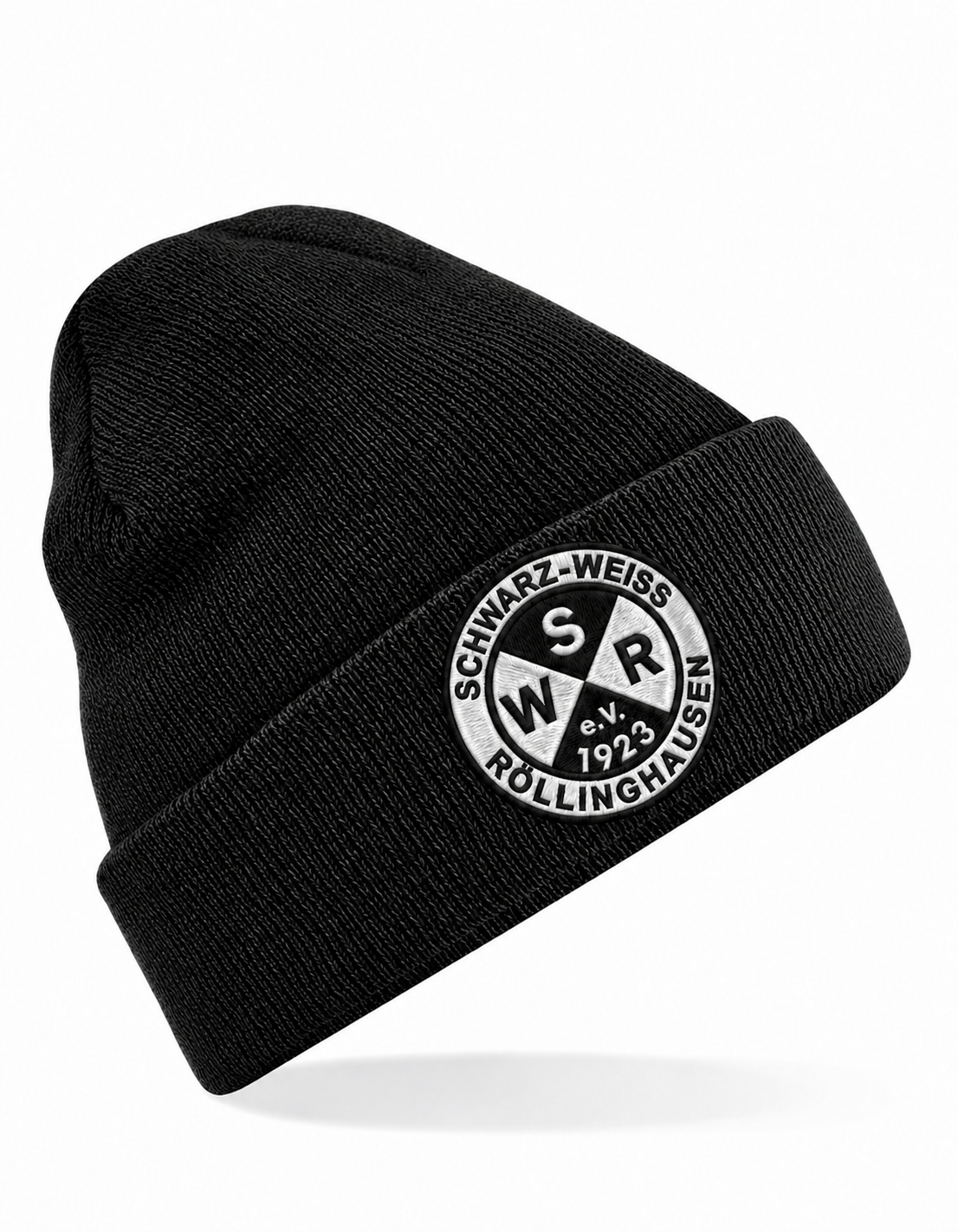 SW Röllinghausen Mütze Black mit identischer Logoposition wie Antique Grey