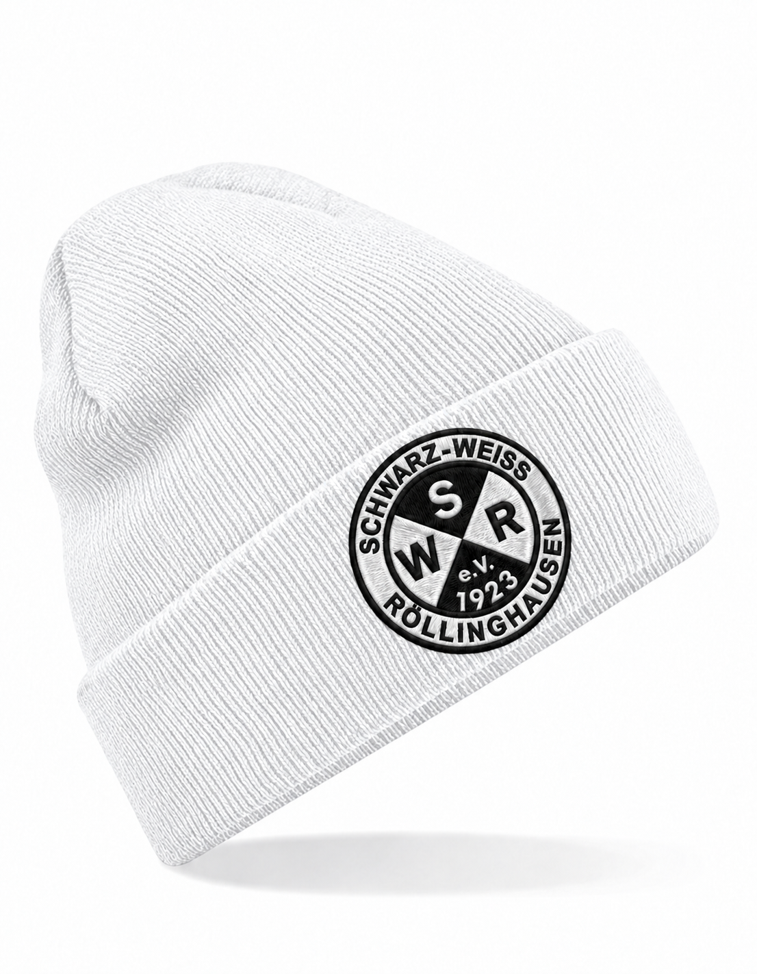 SW Röllinghausen Mütze White mit identischer Logoposition wie Antique Grey