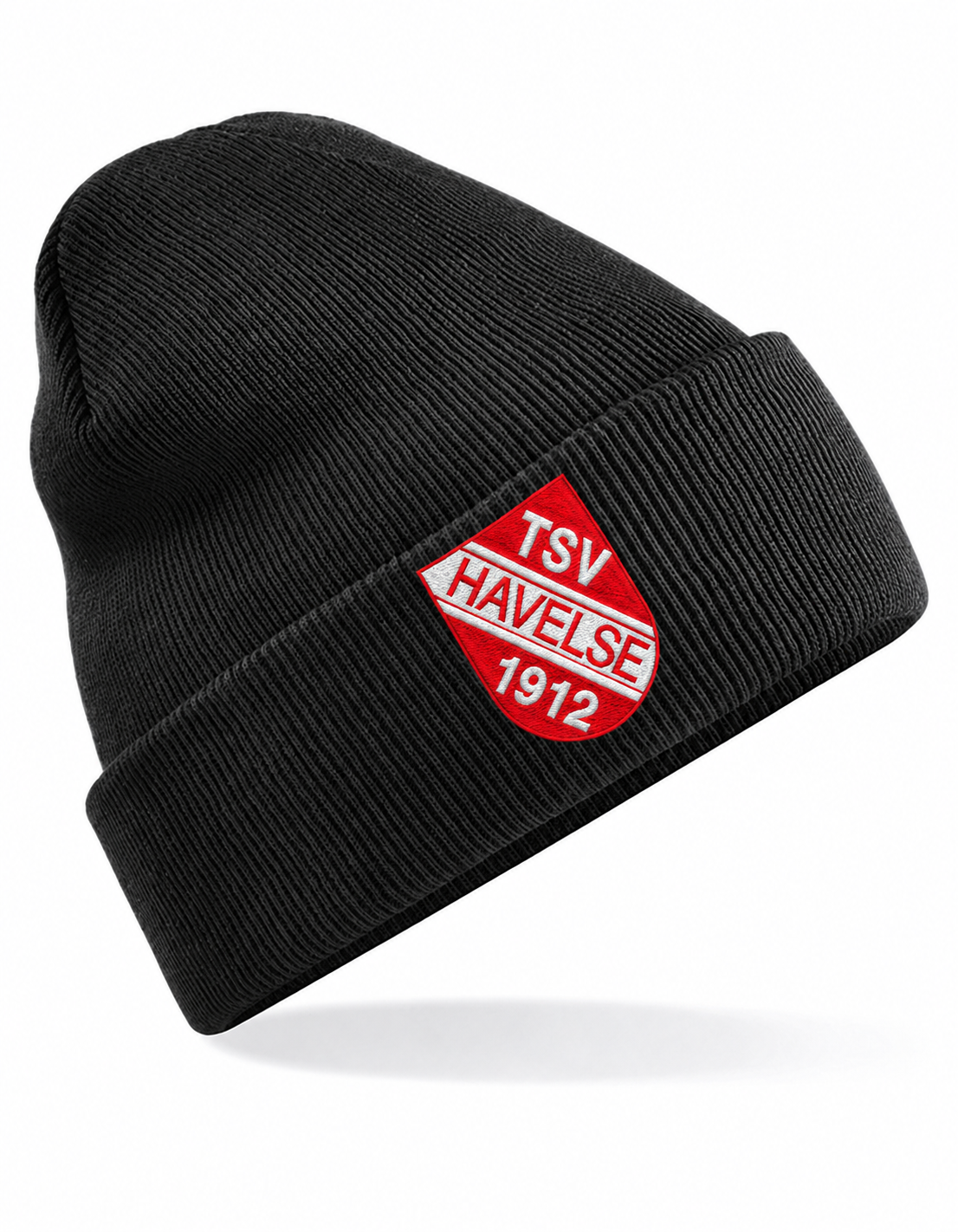 TSV Havelse Mütze in Black mit rot-weißem Stickwappen
