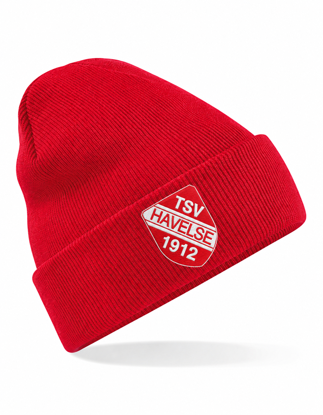 TSV Havelse Mütze in Classic Red mit rot-weißem Stickwappen