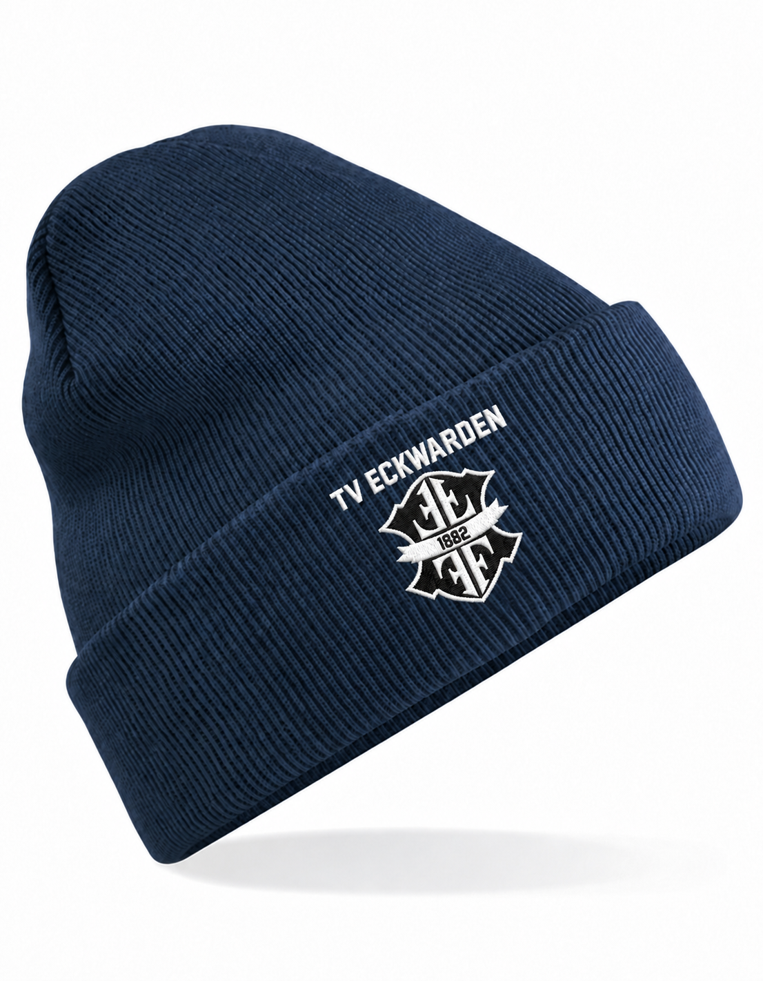 TV Eckwarden Mütze French Navy mit verkleinertem Logo