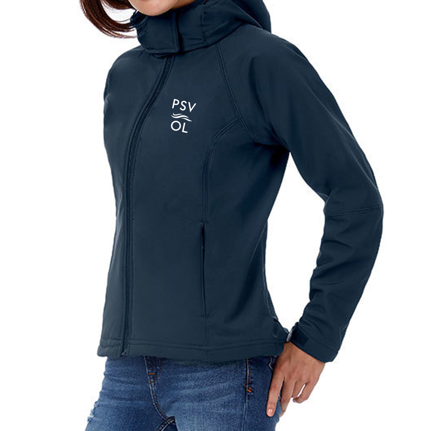 PSV Softshelljacke Damen mit abnehmbarer Kapuze