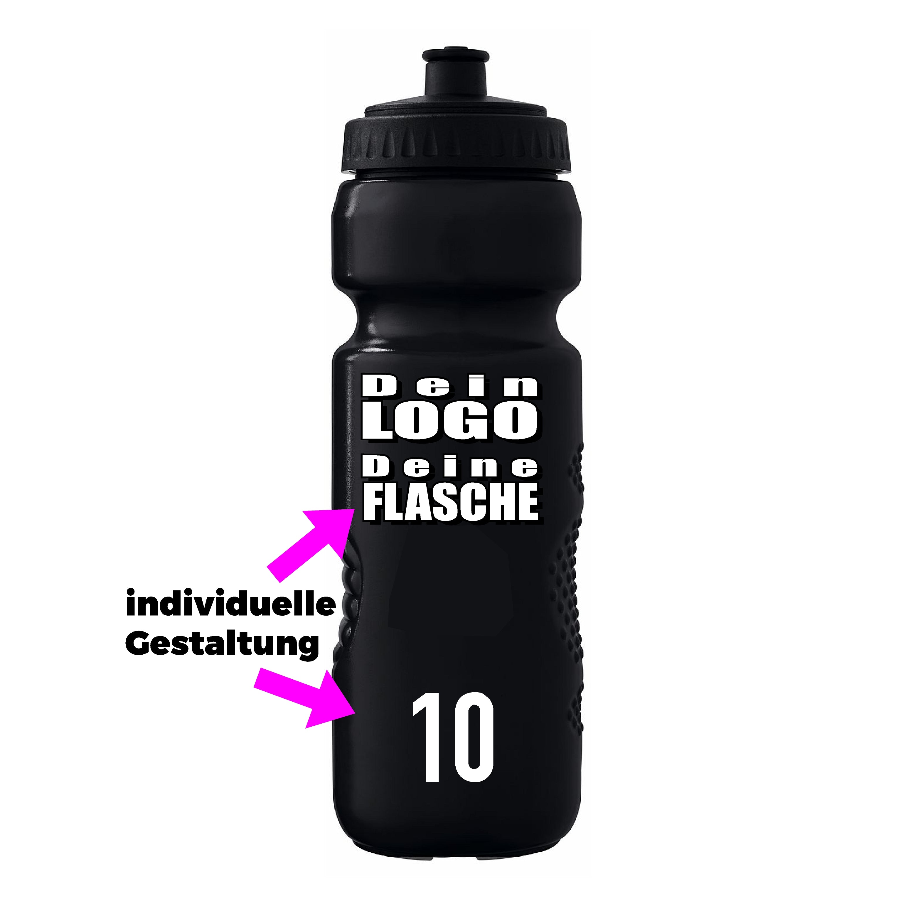 Erima Trinkflasche inkl Vereinslogo und Nummer