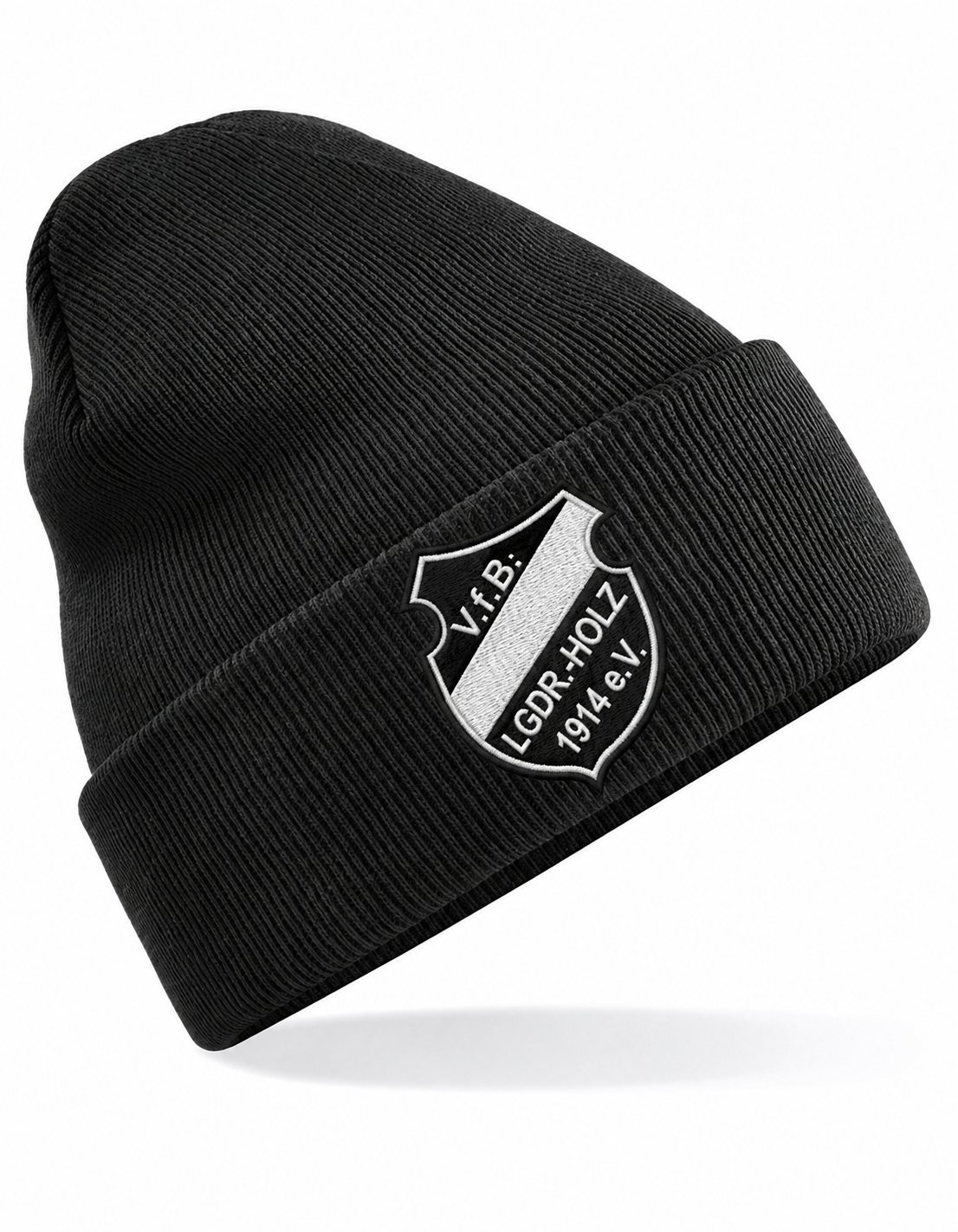 VfB Langendreerholz Mütze in Black mit schwarz-weißem Stickwappen