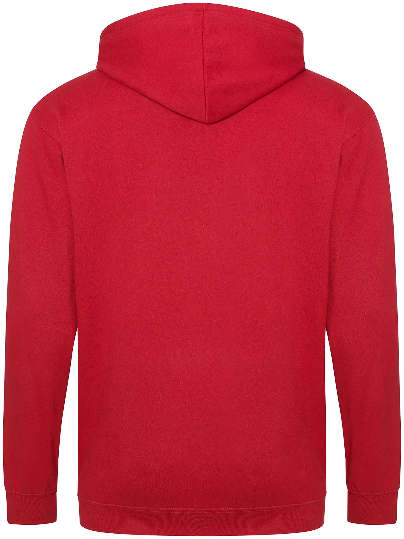 Basic Zip-Hoodie – Just Hoods JH050 – fire red – Rückseite, vollständige Ansicht