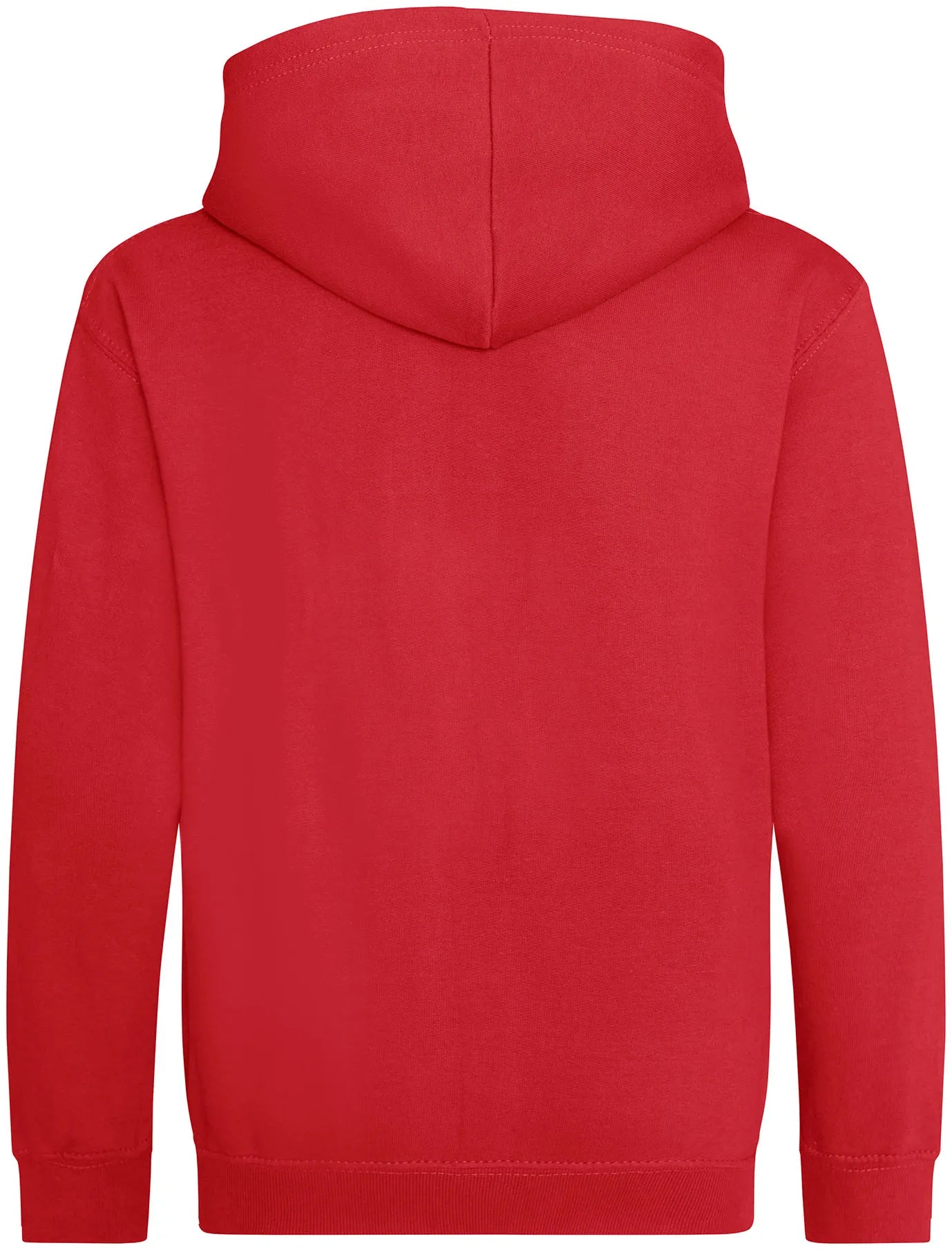 Basic Zip-Hoodie KIDS – Just Hoods JH050J – fire red – Rückseite, vollständige Ansicht
