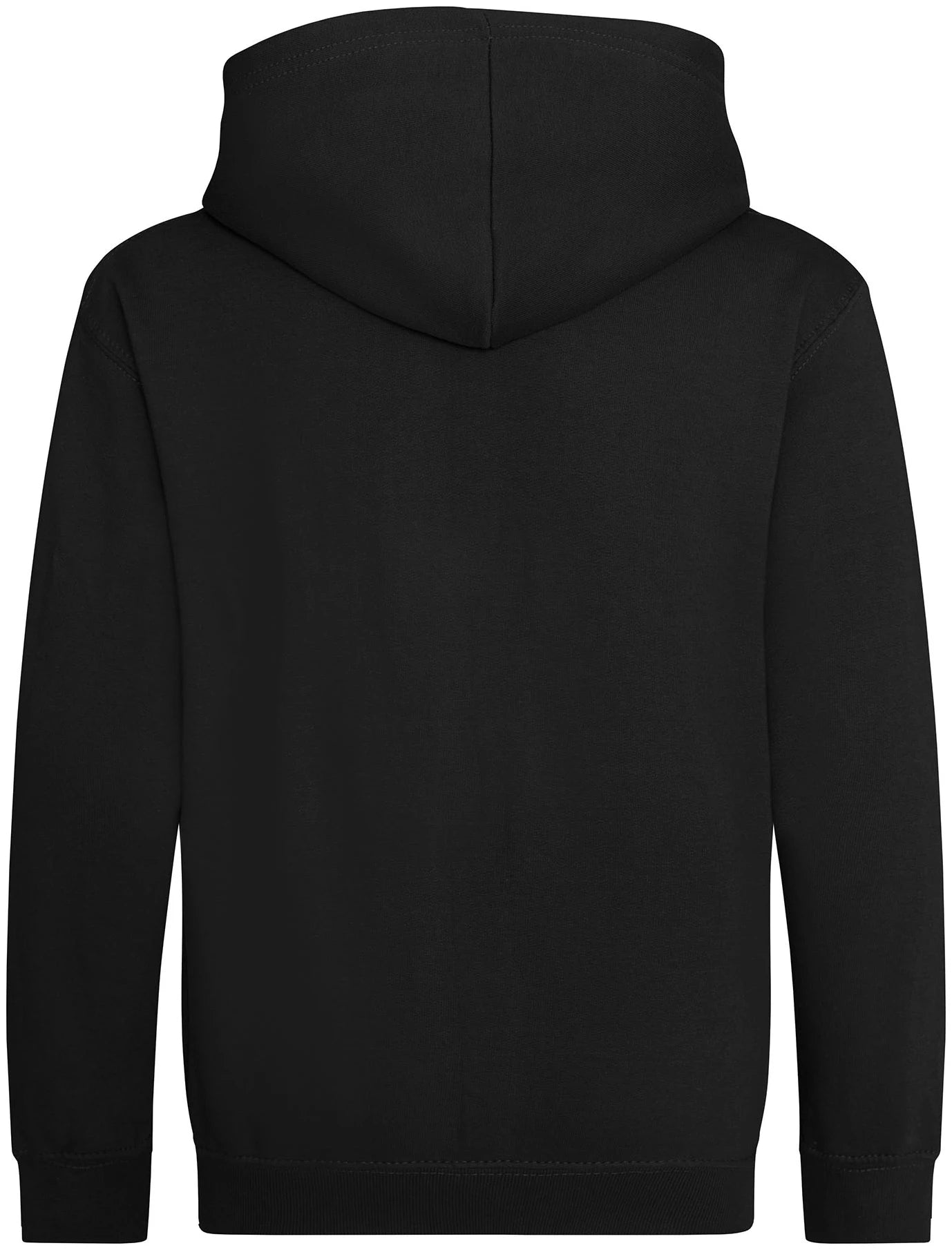 Basic Zip-Hoodie KIDS – Just Hoods JH050J – jet black – Rückseite, vollständige Ansicht