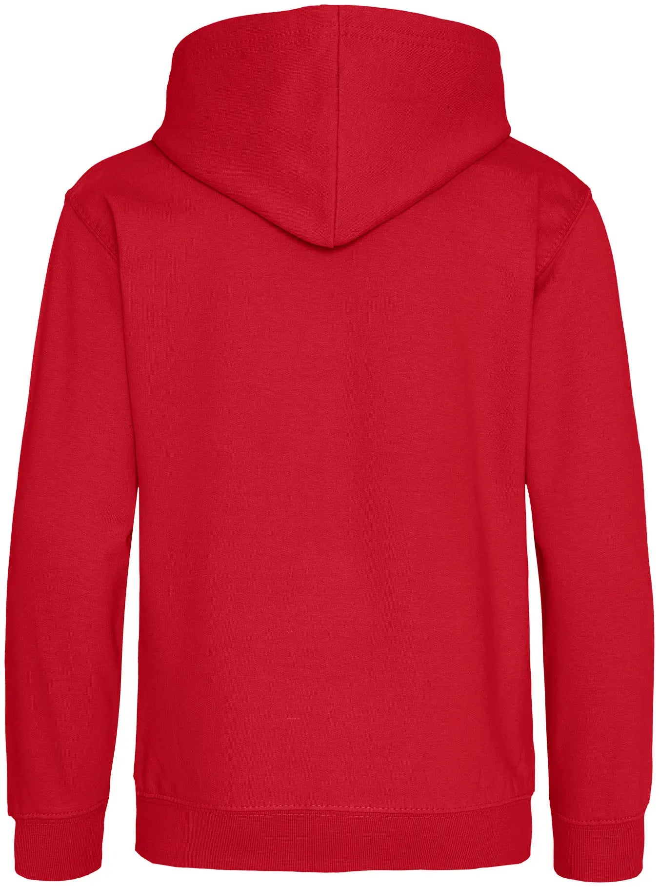 Basichoodie KIDS JH001J – Fire Red – Rückseite