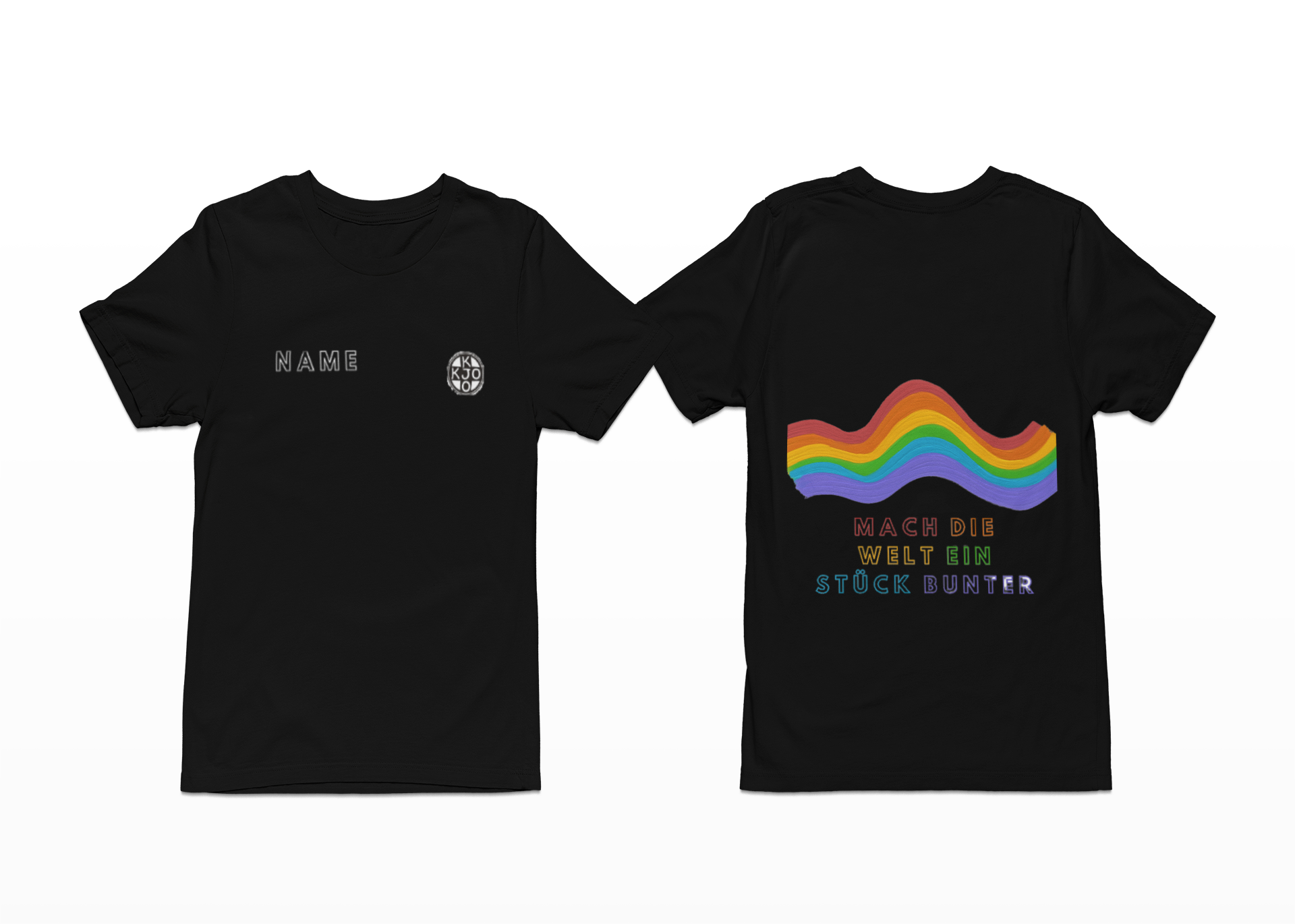 KJO T-Shirt mit dem Regenbogen