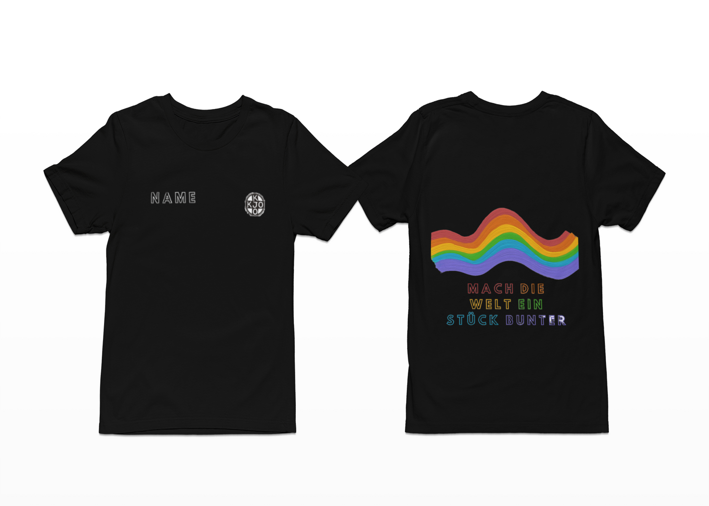 KJO T-Shirt mit dem Regenbogen Herren