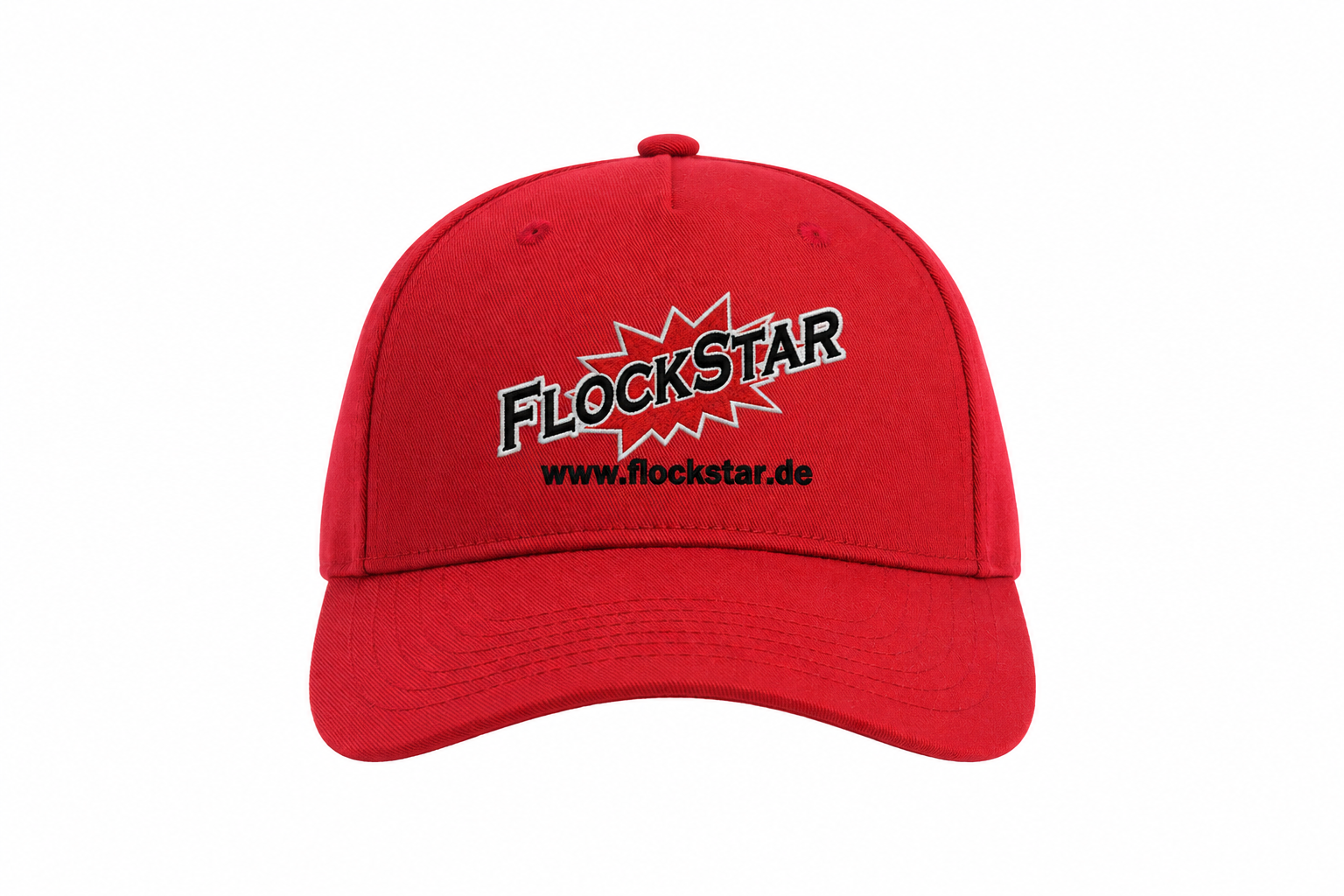 FlockStar AT109 Red – Vorderseite mit Logostickerei