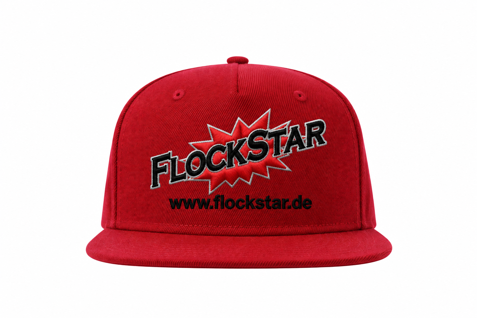 FlockStar AT530 Red – Vorderseite mit Logostickerei