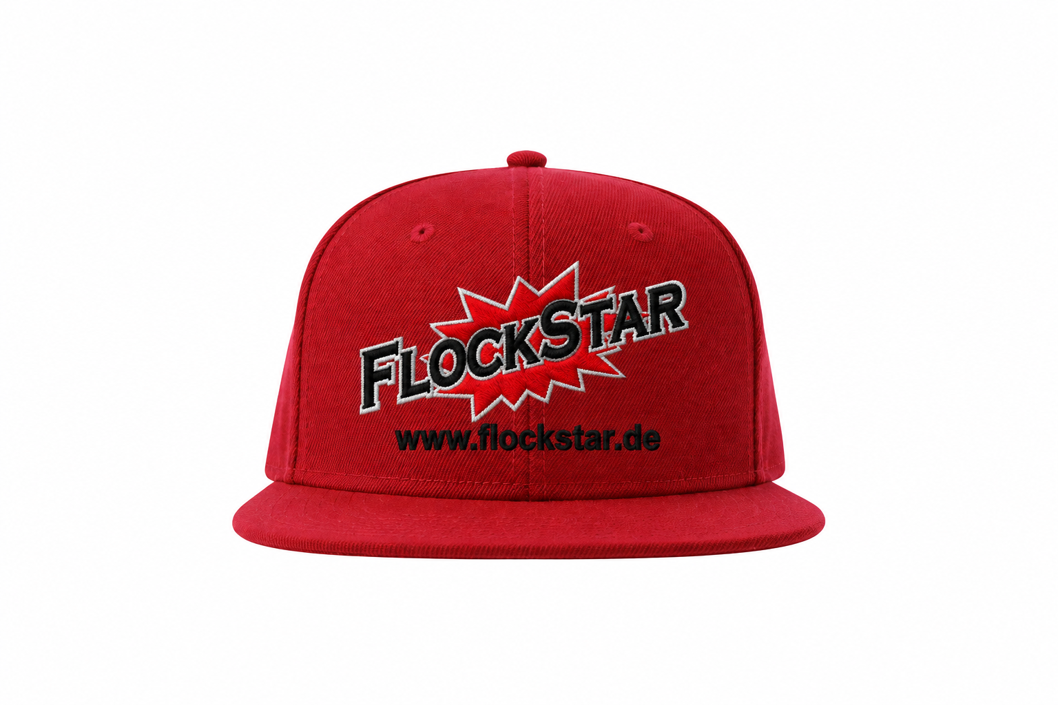 FlockStar AT691 Red – Vorderseite mit Logostickerei