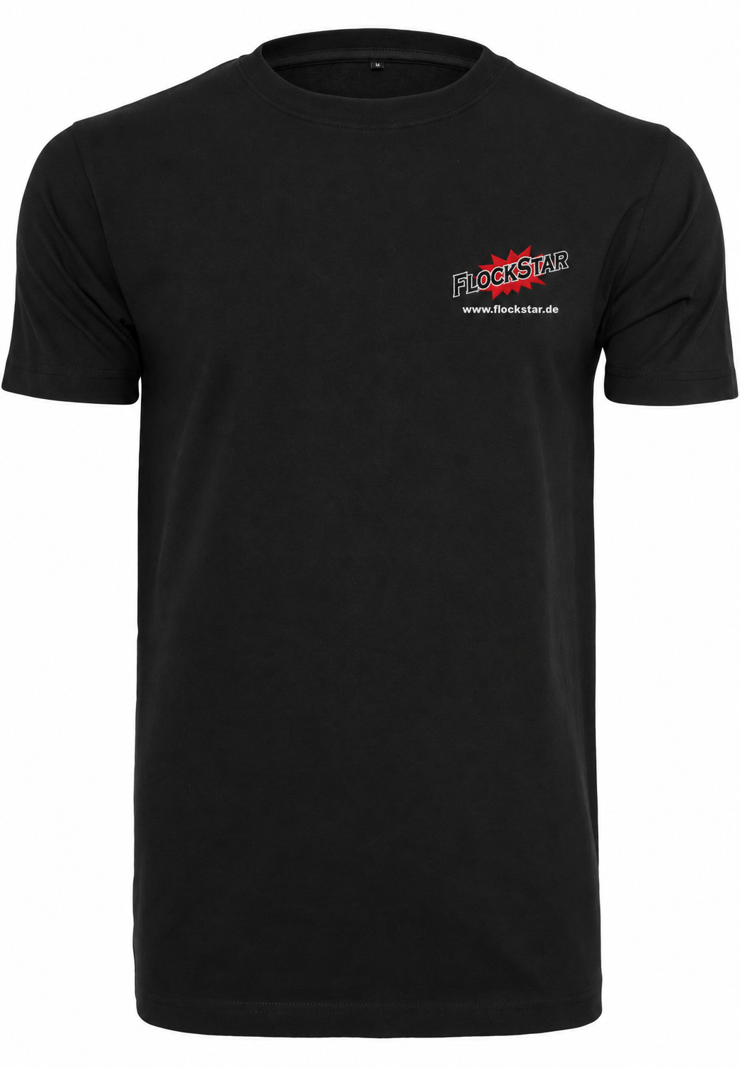 FlockStar BY004 Black – Vorderseite mit Logostickerei