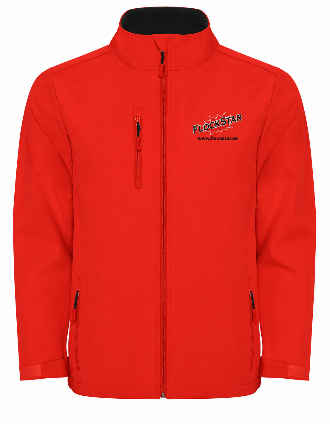 FlockStar RY6436 Red 60 – Vorderseite mit Logostickerei