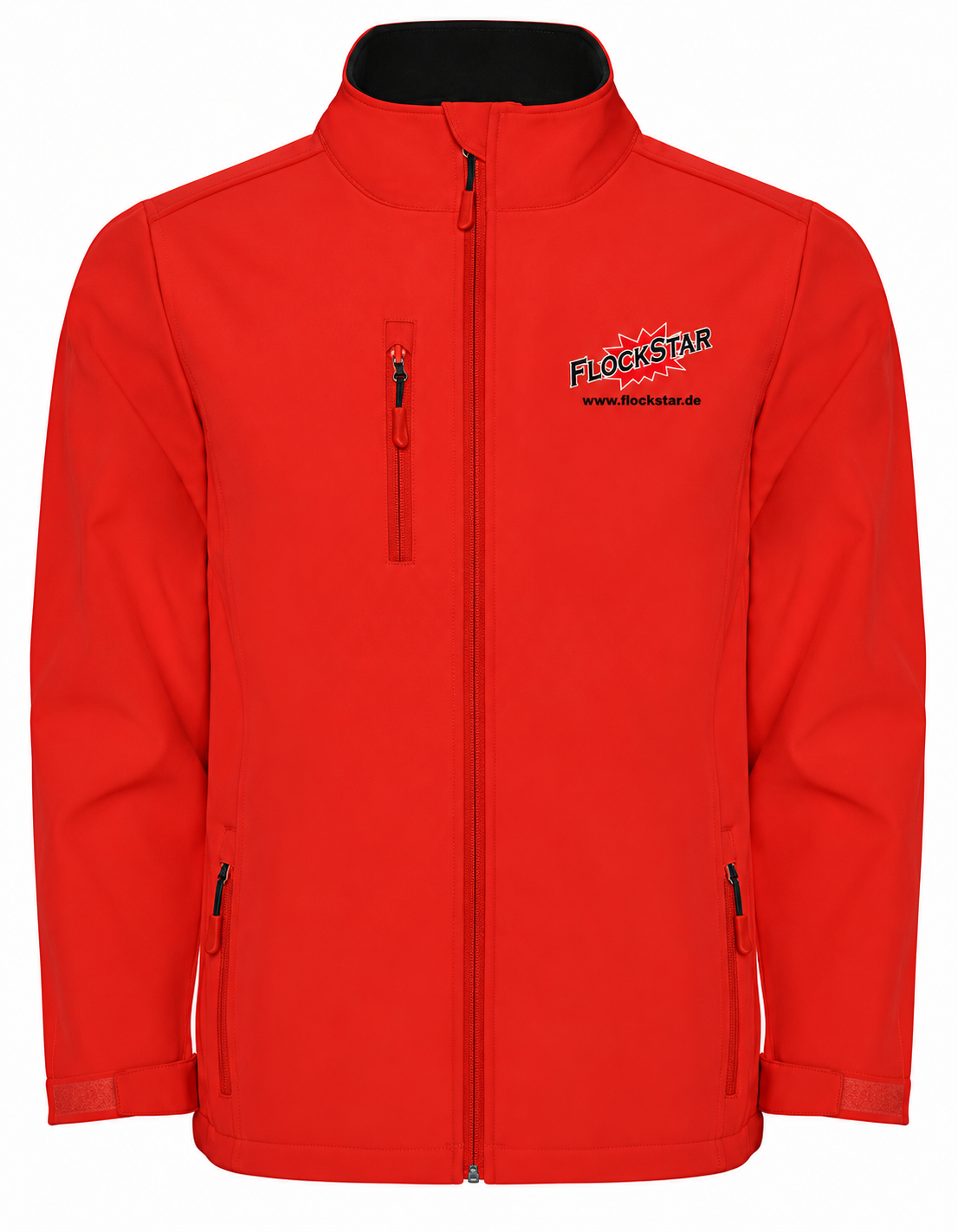 FlockStar RY6436K Red 60 – Vorderseite mit Logostickerei