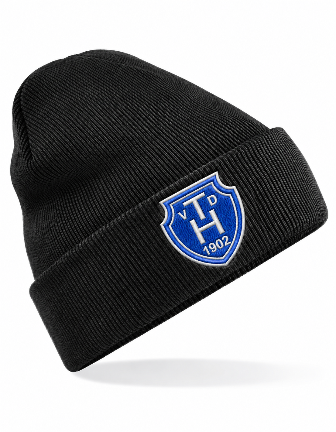 Haarentor Logomütze CB45 in Black mit gesticktem Wappen – digitale Vorschau