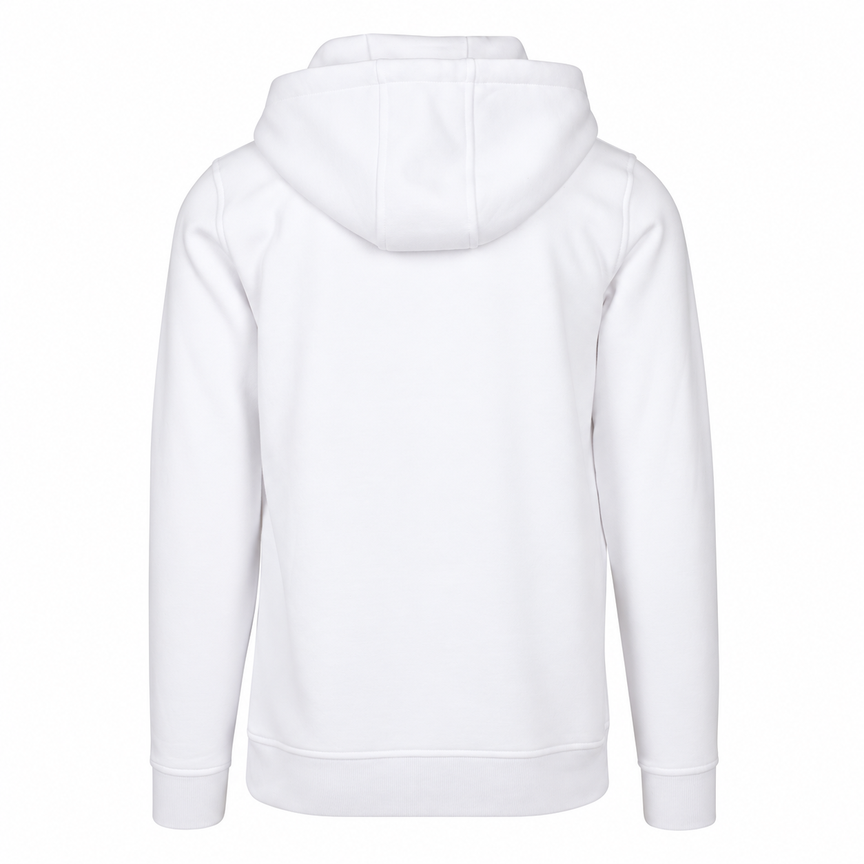 Premiumhoody Kompanie LogBtl 161 – White – Rückseite ohne Veredelung