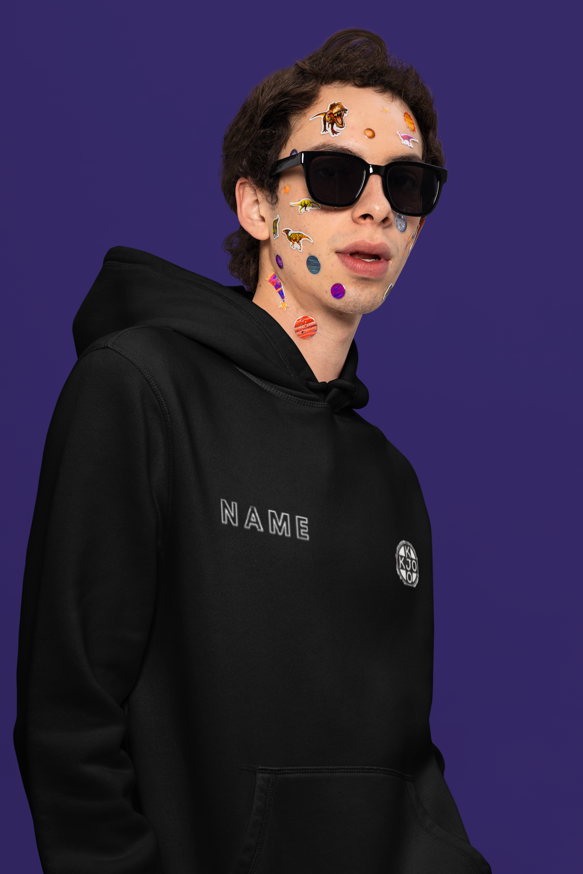 KJO Hoodie mit dem Regenbogen Herren ÖKO