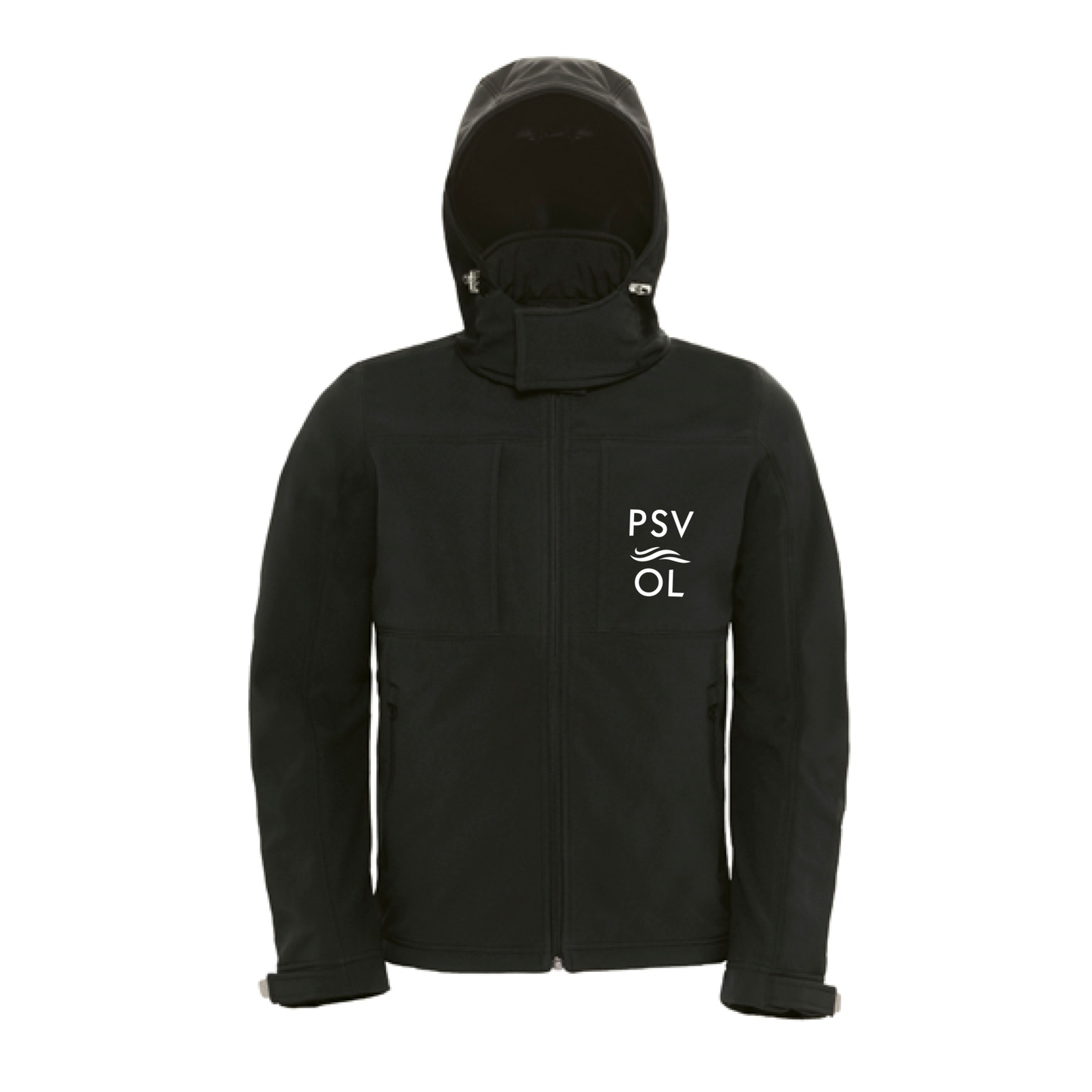 PSV Softshelljacke Herren mit abnehmbarer Kapuze