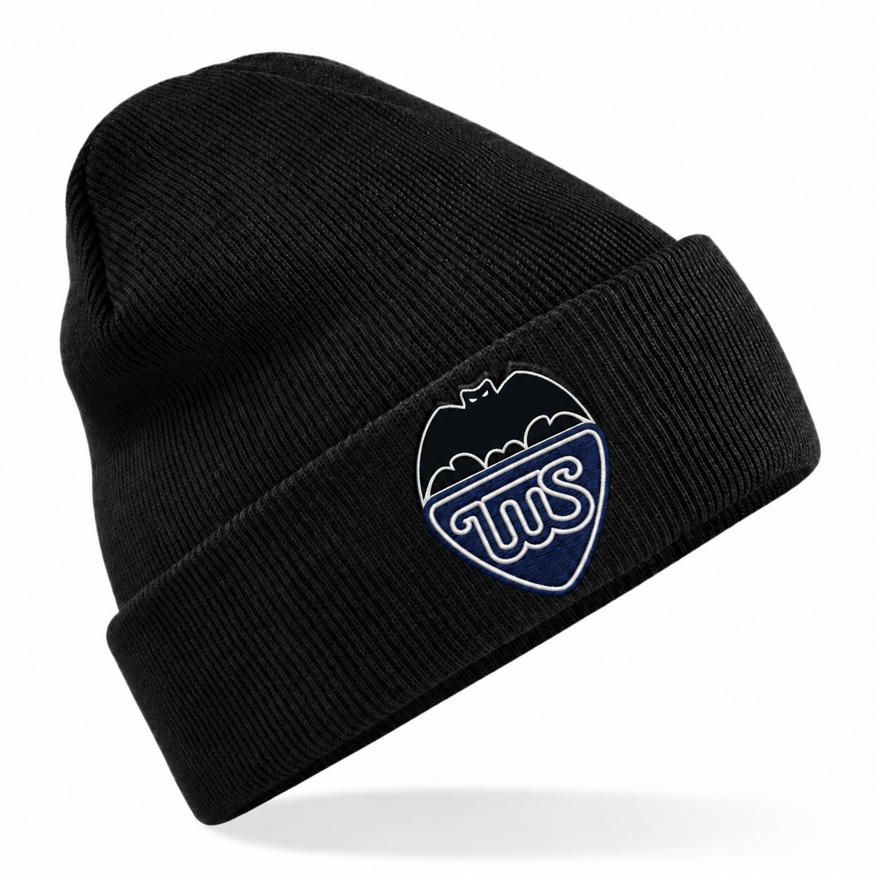 TuS Wettbergen Kindermütze in Black mit Logostickerei – digitale Vorschau