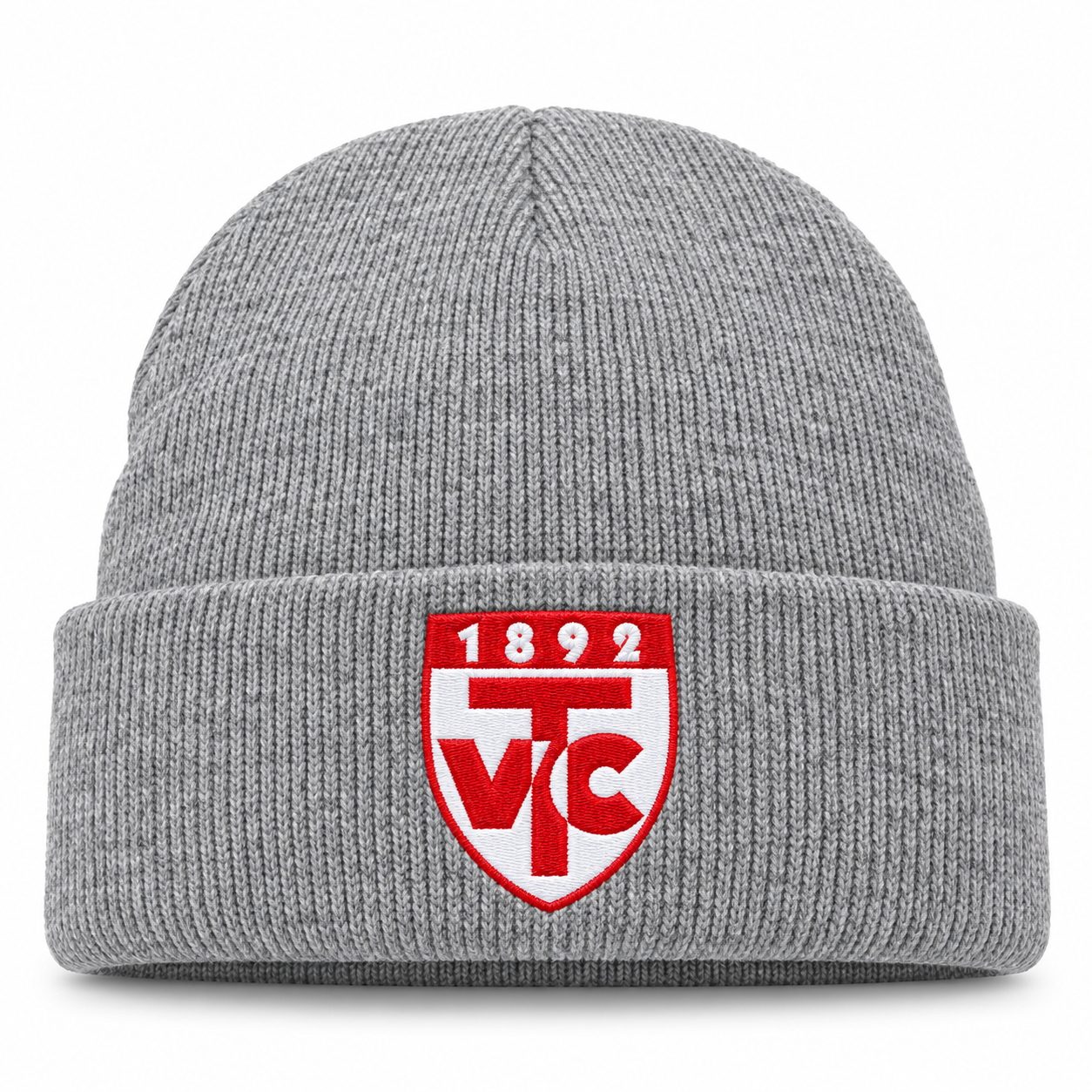 TV Cloppenburg Mütze in Heather Grey mit Logostickerei – digitale Vorschau