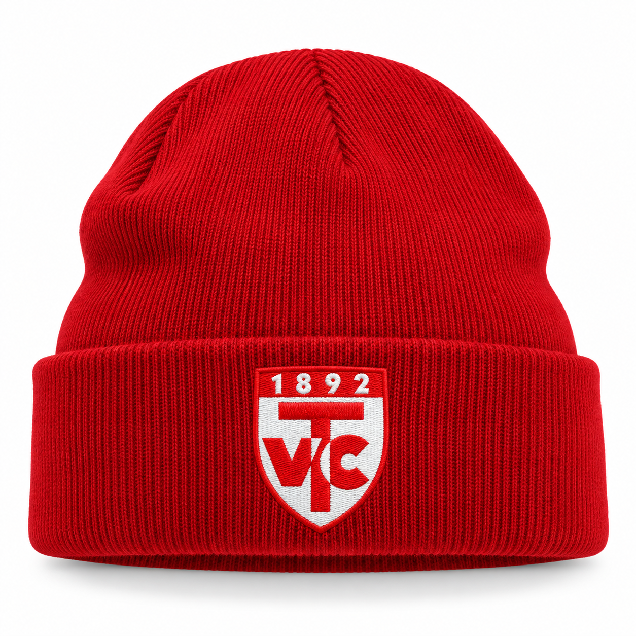 TV Cloppenburg Kindermütze in Classic Red mit Logostickerei – digitale Vorschau